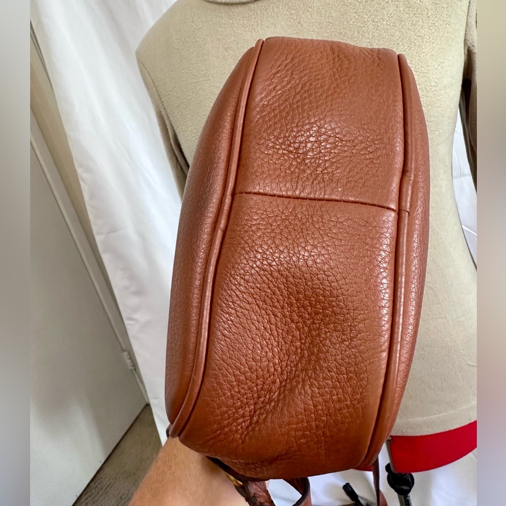 J. Crew ‘Signet’ Leather Crossbody Purse in Saddle Lock & Key - Picture 10 of 16